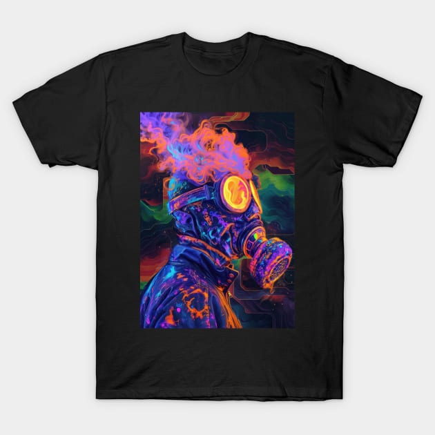Gas Mask Overflow T-Shirt by wumples